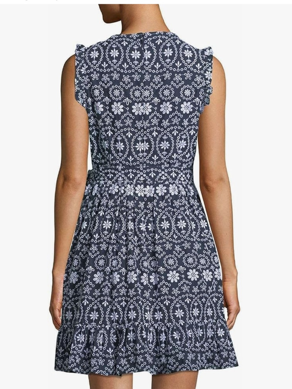 Kate Spade New York sleeveless eyelet wrap dress, “shore thing” size 2 - Picture 6 of 11